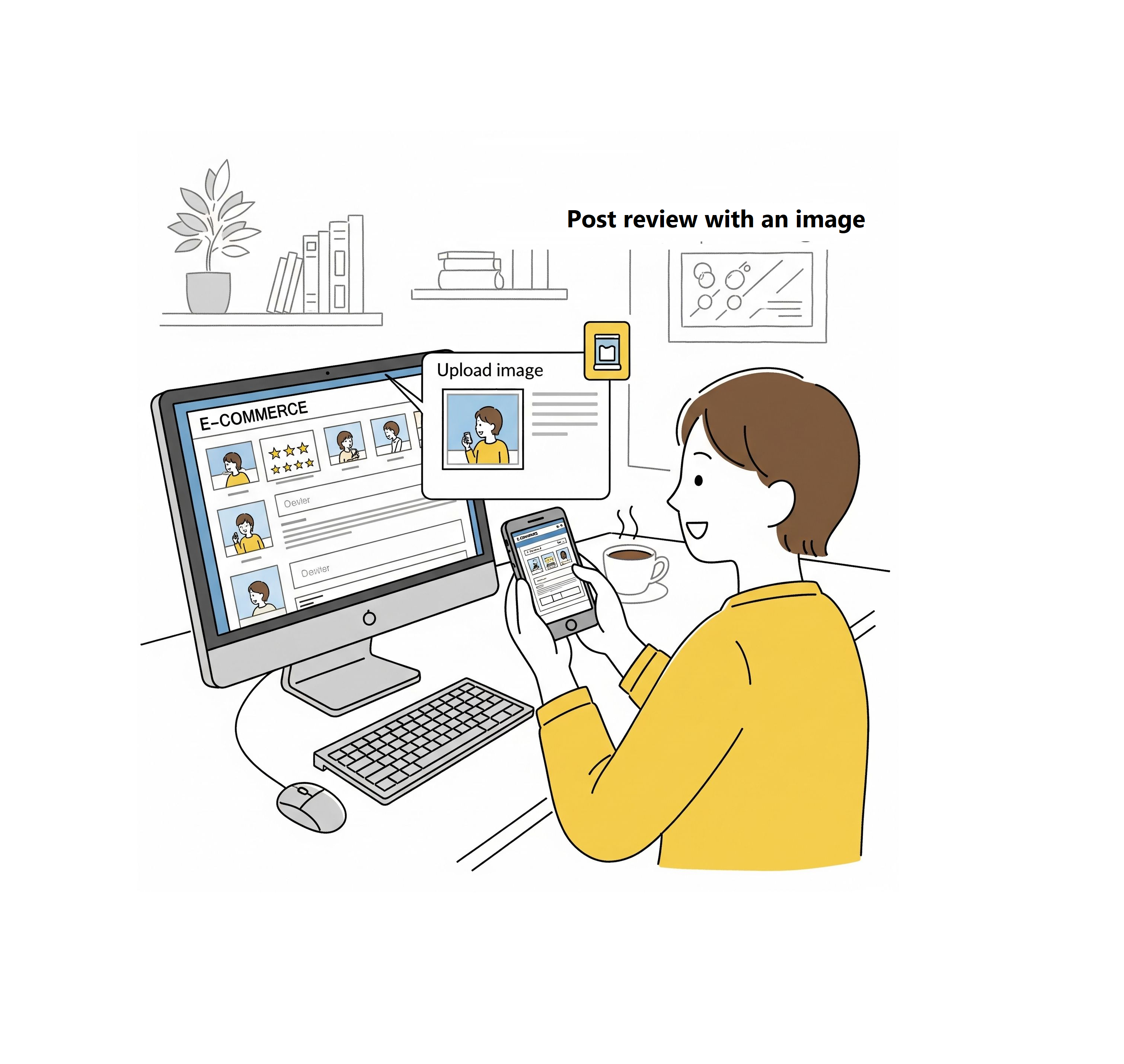 写真付きレビューを投稿できる