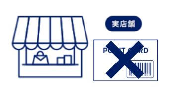 店頭で実店舗会員カードを配布しない場合