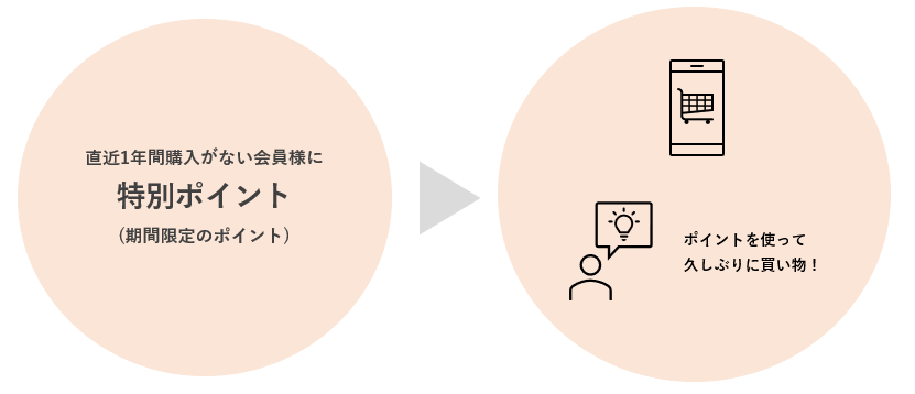 休眠顧客への特別ポイント